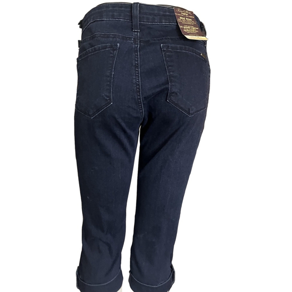 Nwt womens size 12 blue shorts by true slim zipper fly pockets belted waist - Picture 4 of 7